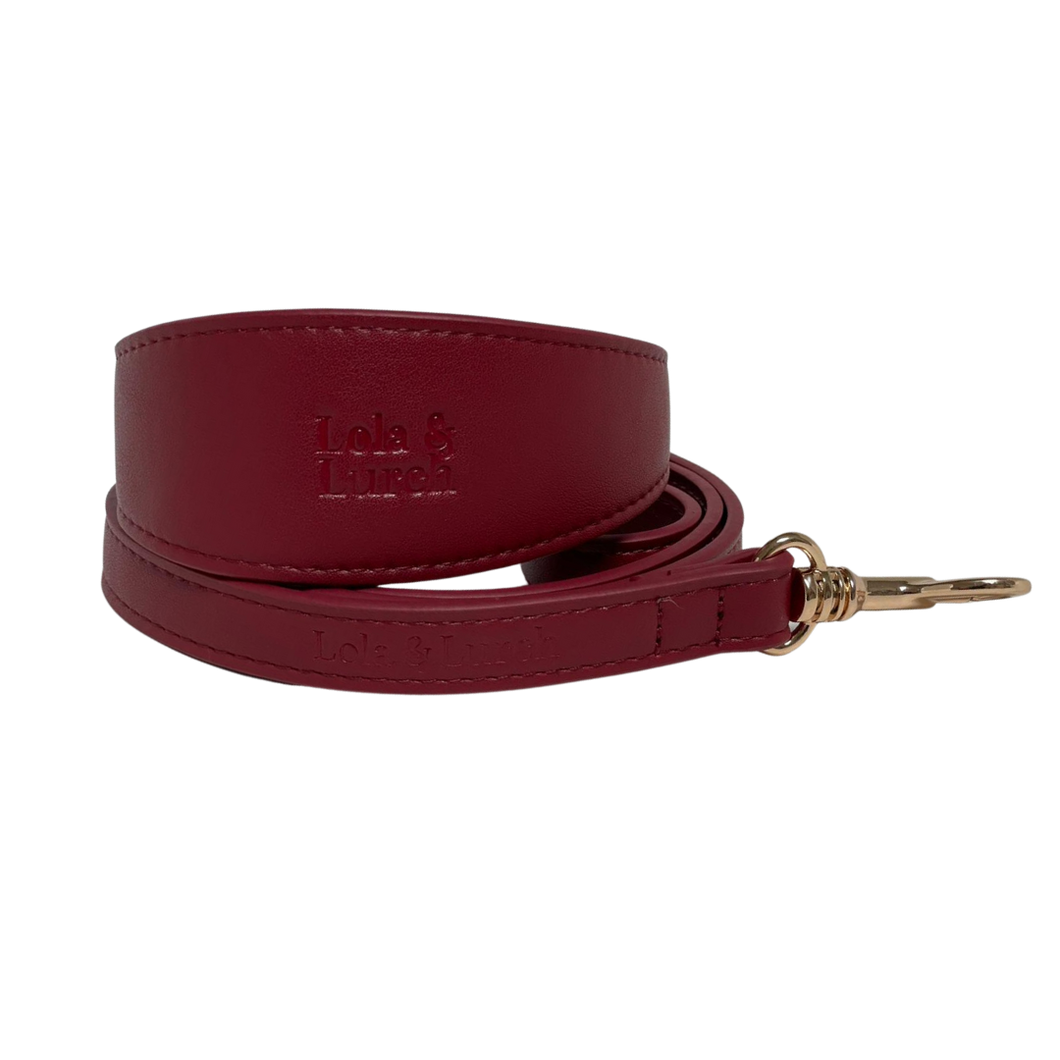 Wine Red | Vegan Leather Collar